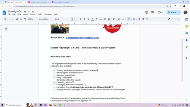 Master Playwright C# (.NET) with SpecFlow & Live Projects – Screenshot 3