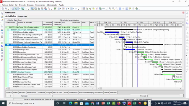 Iniciando con Primavera P6, fundamentals – Screenshot 4
