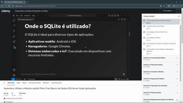 Usando Banco de Dados SQLite3 em Python – Screenshot 1
