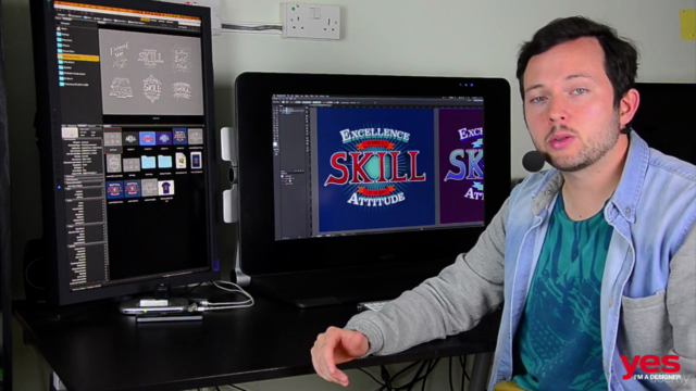 Typographic Poster Design - From Sketch to Vector – Screenshot 1