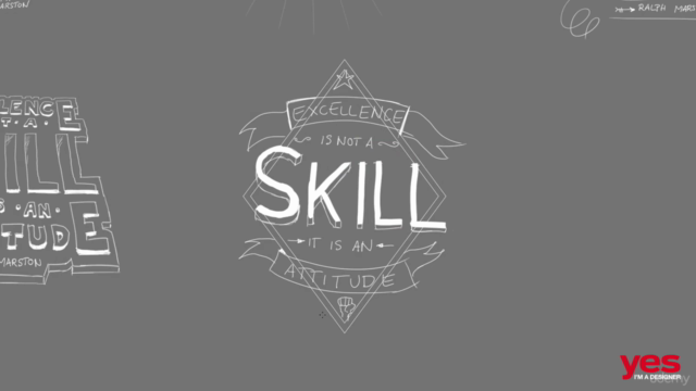 Typographic Poster Design - From Sketch to Vector – Screenshot 2