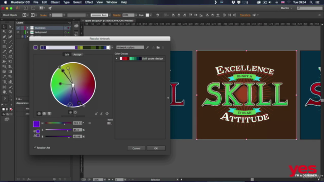 Typographic Poster Design - From Sketch to Vector – Screenshot 3