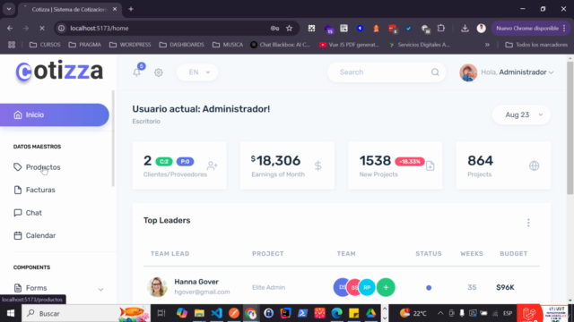 Crea Sistema de Facturación con Laravel y VueJS – Screenshot 2