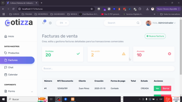Crea Sistema de Facturación con Laravel y VueJS – Screenshot 4