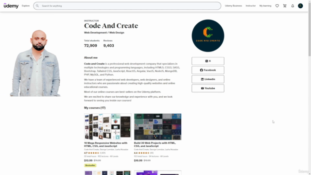 Fullstack Interview Prep: HTML, CSS, JS, React & Next.js – Screenshot 1