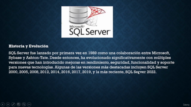CURSO DE ADMINISTRACION DE BASE DE DATOS SQLSERVER – Screenshot 2