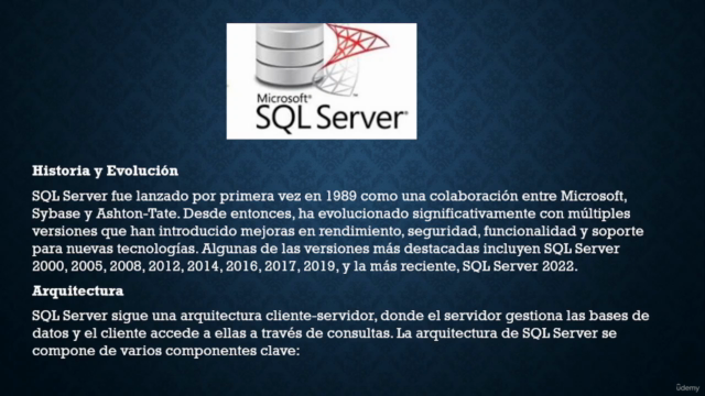 CURSO DE ADMINISTRACION DE BASE DE DATOS SQLSERVER – Screenshot 4