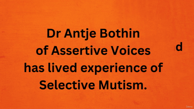 Selective Mutism Awareness and Support Training: How to help – Screenshot 2