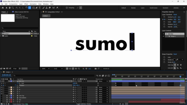 Logo Animation in Adobe After For Beginners – Screenshot 2