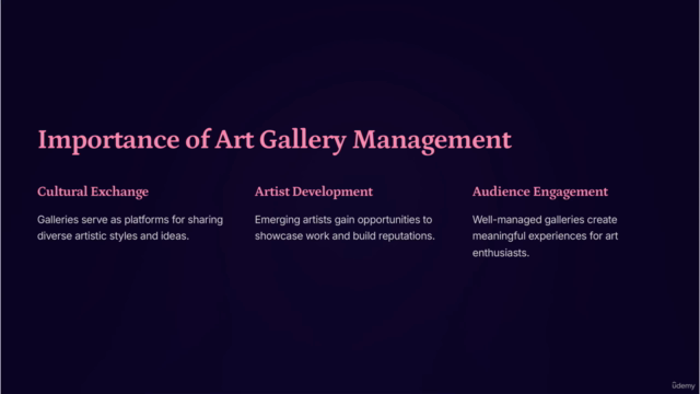 Fundamentals of Art Gallery Management & Exhibition Design – Screenshot 3