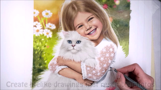 Colored Pencil Course: How to Draw People and Pets – Screenshot 1