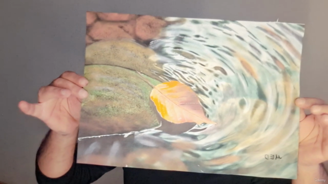 Akrilik ve Marker  ile hiperrealist  manzara ve insan çizimi – Screenshot 2