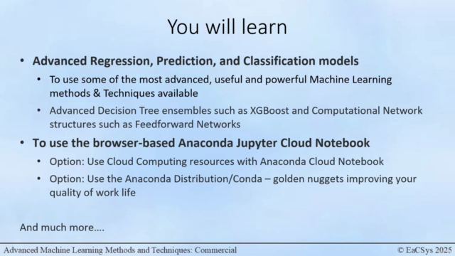 Advanced Machine Learning Methods and Techniques – Screenshot 3