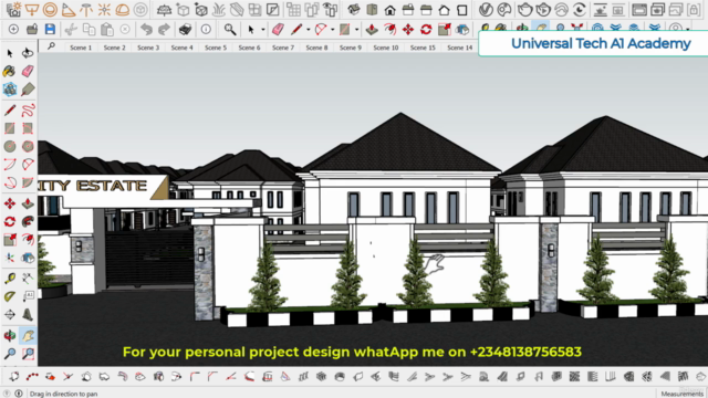 Mastering Estate design and arrangement using sketchup pro – Screenshot 2