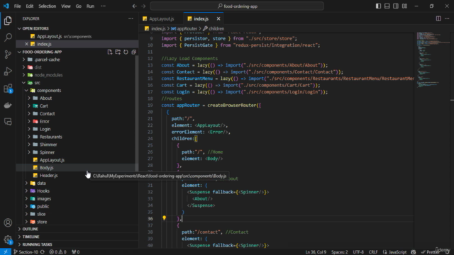 Mastering React 18: Build a Swiggy-Style Food App – Screenshot 4
