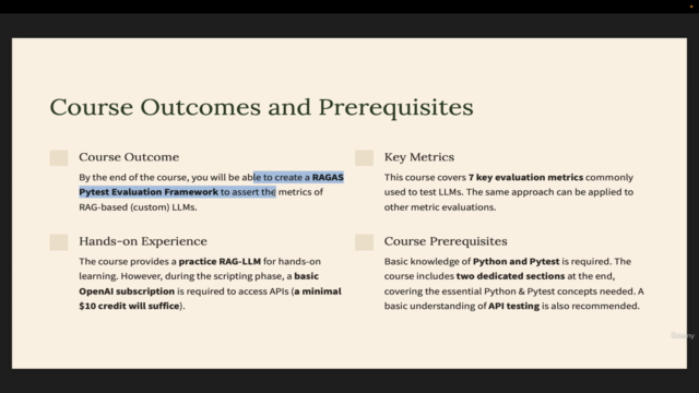 RAG-LLM Evaluation & Test Automation for Beginners – Screenshot 3