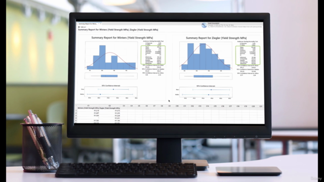 2-Sample T-Test in Minitab – Tabtrainer® Quality Benchmark – Screenshot 3