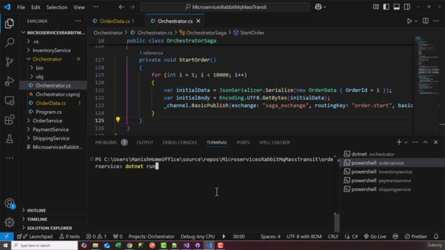 .NET 8 Microservices with RabbitMQ and MassTransit – Screenshot 2