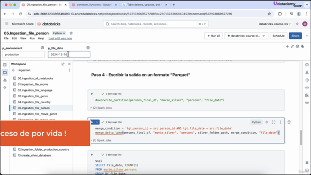 Master en Azure Databricks & Spark para Data Engineers [A-Z] – Screenshot 3