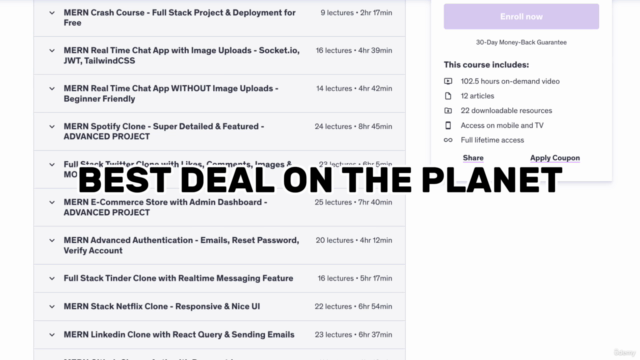 100 Hours Web Development Bootcamp - Build 23 React Projects – Screenshot 4
