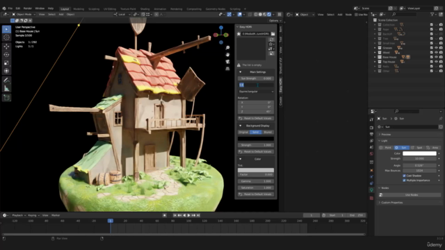 Creating a Stylized House and Props in Blender 2025 – Screenshot 4