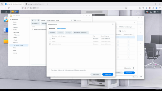 Synology Benutzer- und Zugriffsrechte richtig verwalten – Screenshot 2
