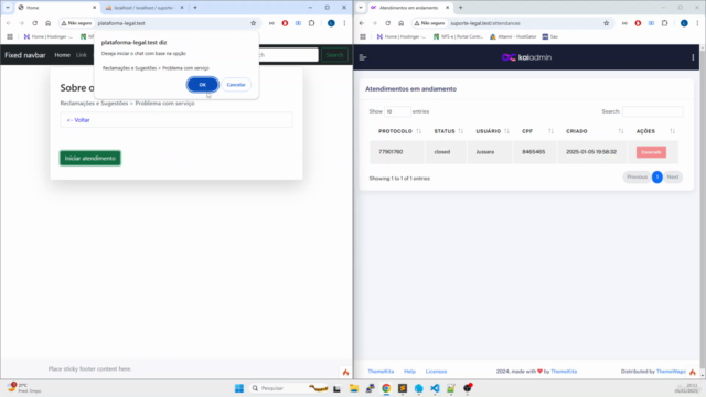Crie Sistema de Chat Real-Time Profissional no CodeIgniter 4 – Screenshot 1