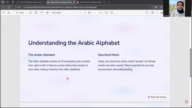 Learn Lebanese Arabic: Letters, Vowels and Script – Screenshot 2