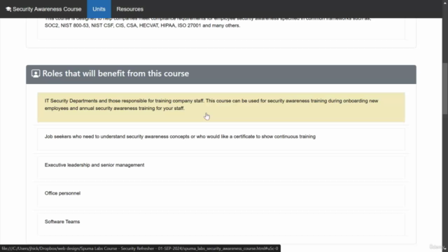 IT Security Awareness for Professionals and Teams – Screenshot 3