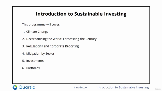 Introduction to Sustainable Investing – Screenshot 1