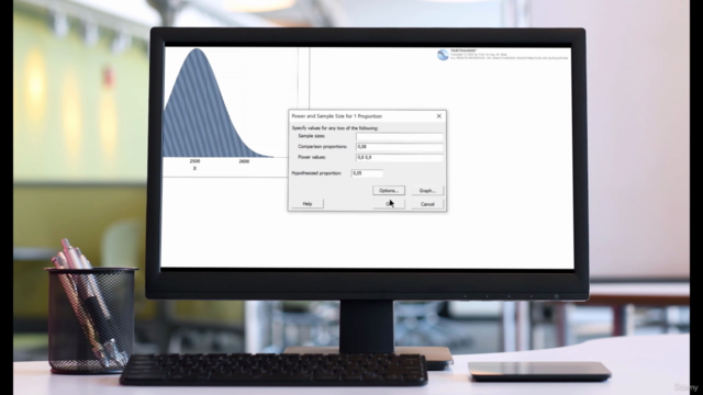 Binomial Testing & Power Analysis in Minitab – Tabtrainer® – Screenshot 2