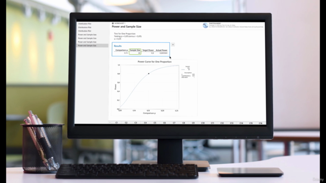 Binomial Testing & Power Analysis in Minitab – Tabtrainer® – Screenshot 3
