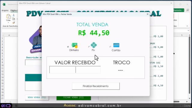 Parte 1 - Domine VBA Criando um PDV Simples no Excel – Screenshot 4