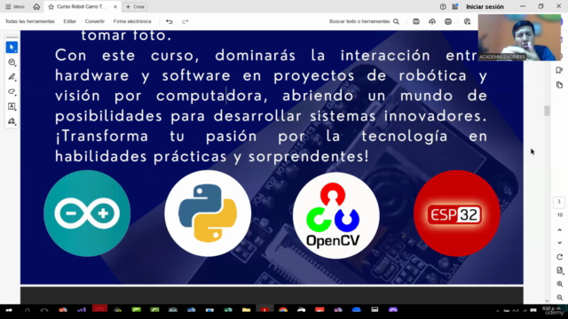 Crea tu Robot Carro Inteligente con ESP32-CAM – Screenshot 2