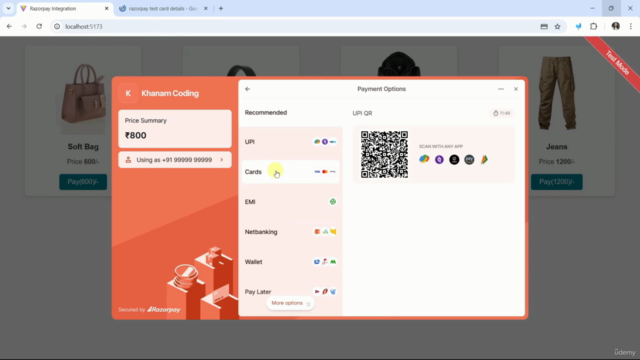 Razorpay Payment Gateway Setup in MERN Stack: A Step-by-Step – Screenshot 1