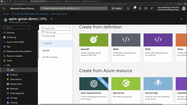 Mastering API Management for Generative AI in Azure – Screenshot 4