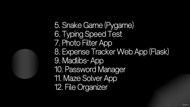 Build 8 Python Apps Games and Web Application Python Master – Screenshot 2