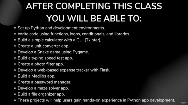 Build 8 Python Apps Games and Web Application Python Master – Screenshot 3