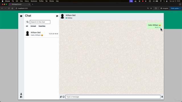 WhatsApp Clone: Spring Boot, Angular, Keycloak & WebSocket – Screenshot 3