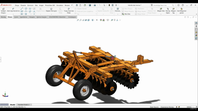 Diskaro Makine Tasarımı - Disc Harrow Machine Design – Screenshot 1