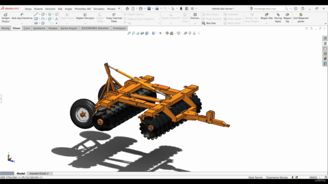 Diskaro Makine Tasarımı - Disc Harrow Machine Design – Screenshot 2