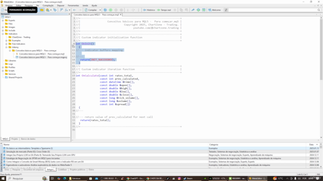 Conceitos básicos para MQL5 : Para começar – Screenshot 2