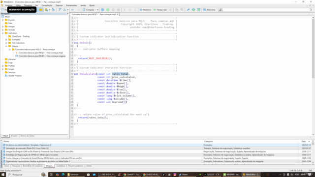 Conceitos básicos para MQL5 : Para começar – Screenshot 3