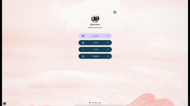 Next.js 15 y React 19 | Clon de Linktree Fullstack completo – Screenshot 4