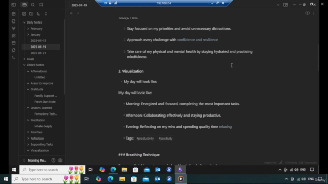 5-Minute Morning Routine with Obsidian: Start Your Day Right – Screenshot 1