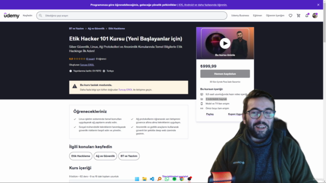 Etik Hacker 101 Kursu (Yeni Başlayanlar için) – Screenshot 1