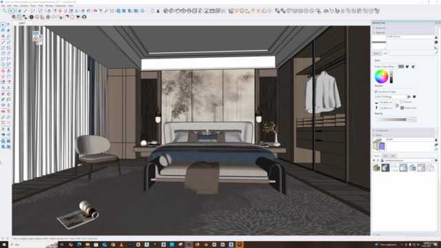 Twinmotion 2025 ile İç Mekan Yatak Odası Gerçekçi Render Al – Screenshot 1