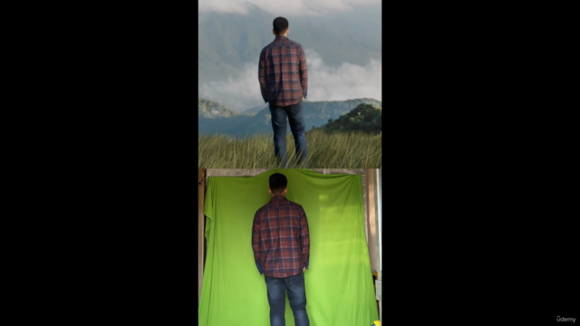 VFX Compositing in Blender: Camera Tracking & Green Screen – Screenshot 1