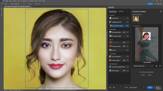 Kurs Adobe Photoshop – sztuczna inteligencja Neural Filters – Screenshot 1