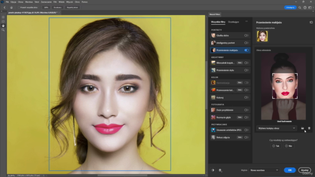 Kurs Adobe Photoshop – sztuczna inteligencja Neural Filters – Screenshot 2